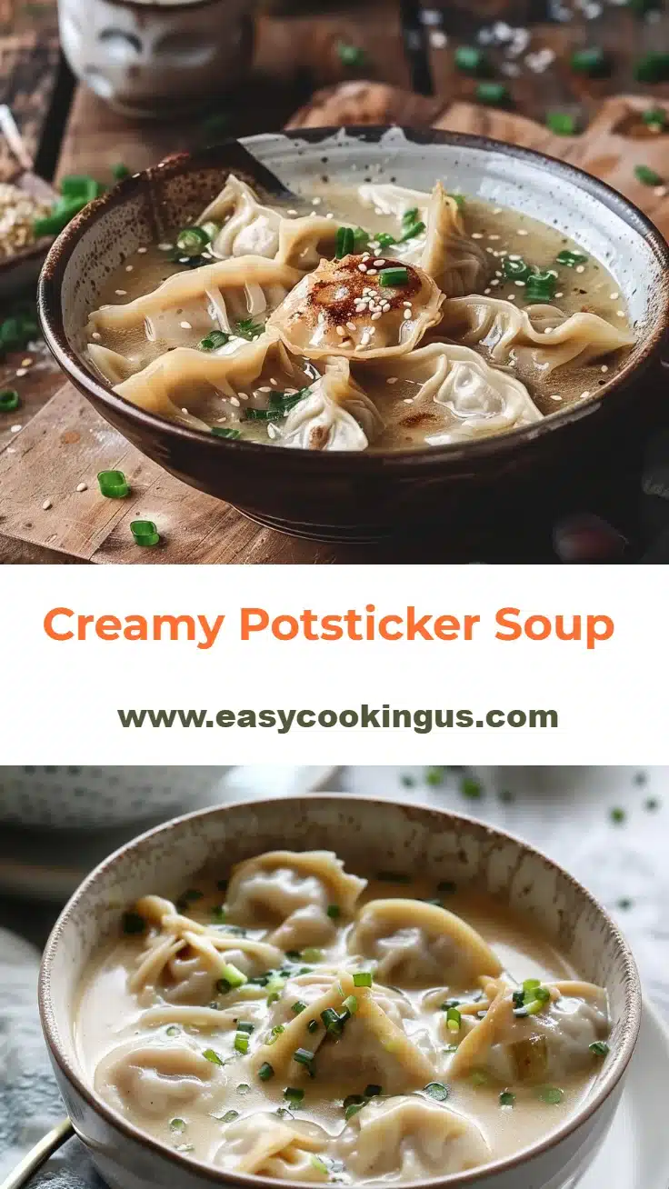 Creamy Potsticker Soup