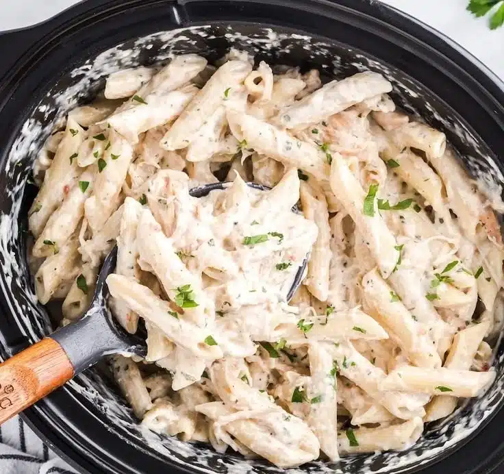 Crockpot Olive Garden Chicken Pasta
