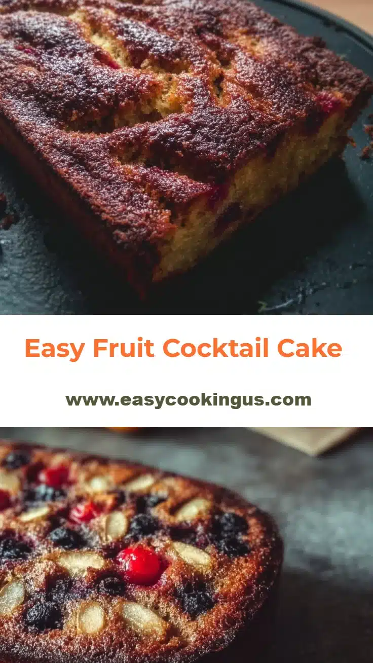 Easy Fruit Cocktail Cake