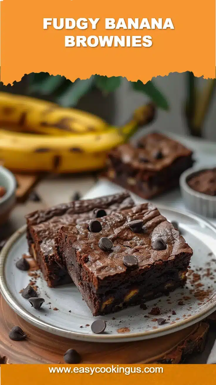 Fudgy Banana Brownies