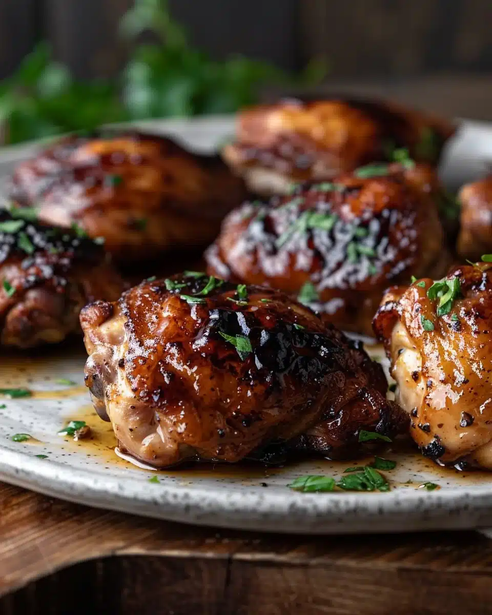 Garlic Honey Soy Chicken Thighs