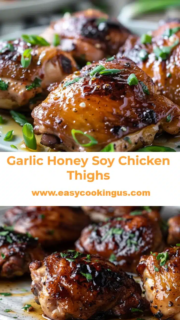 Garlic Honey Soy Chicken Thighs