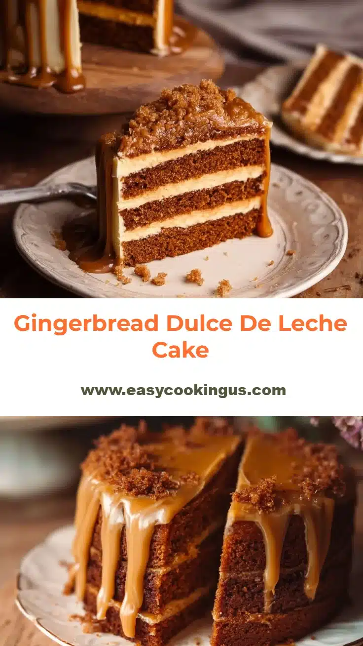 Gingerbread Dulce De Leche Cake