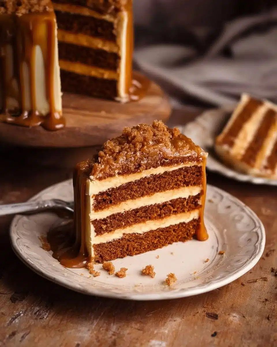Gingerbread Dulce De Leche Cake