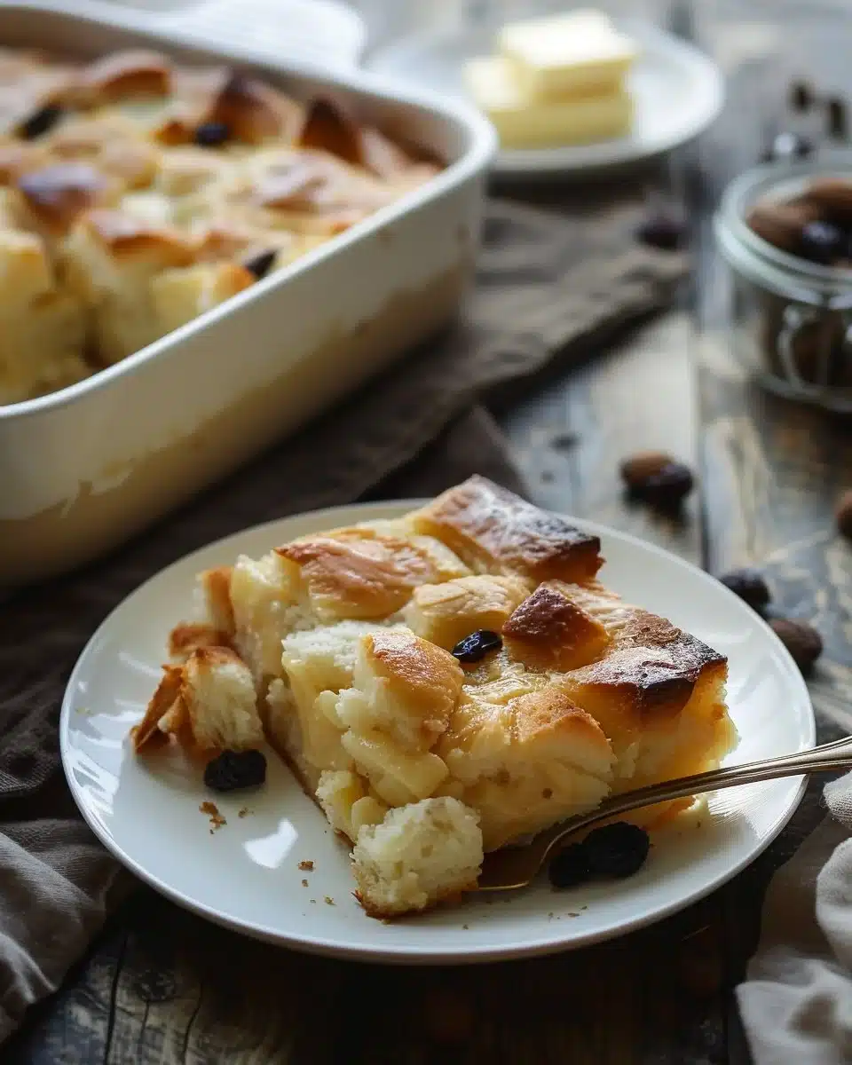 Hawaiian Roll Bread Pudding
