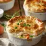 Delicious individual pot pies with golden crusts and savory fillings