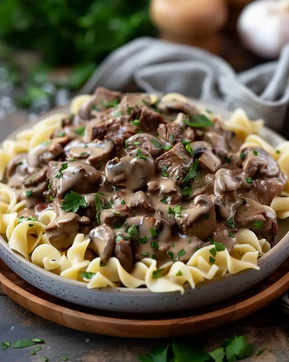 Instant Pot Beef Stroganoff