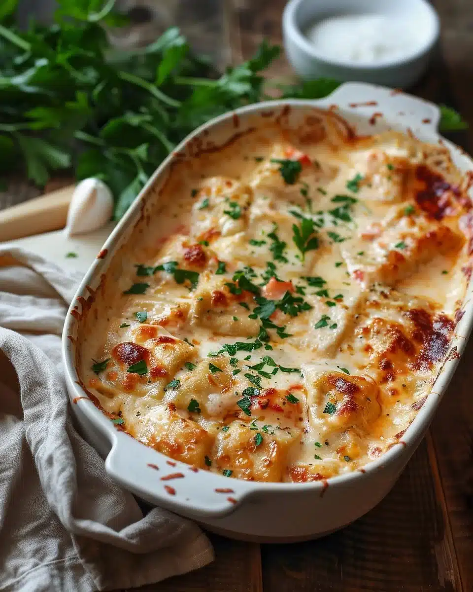 Lobster Ravioli Bake