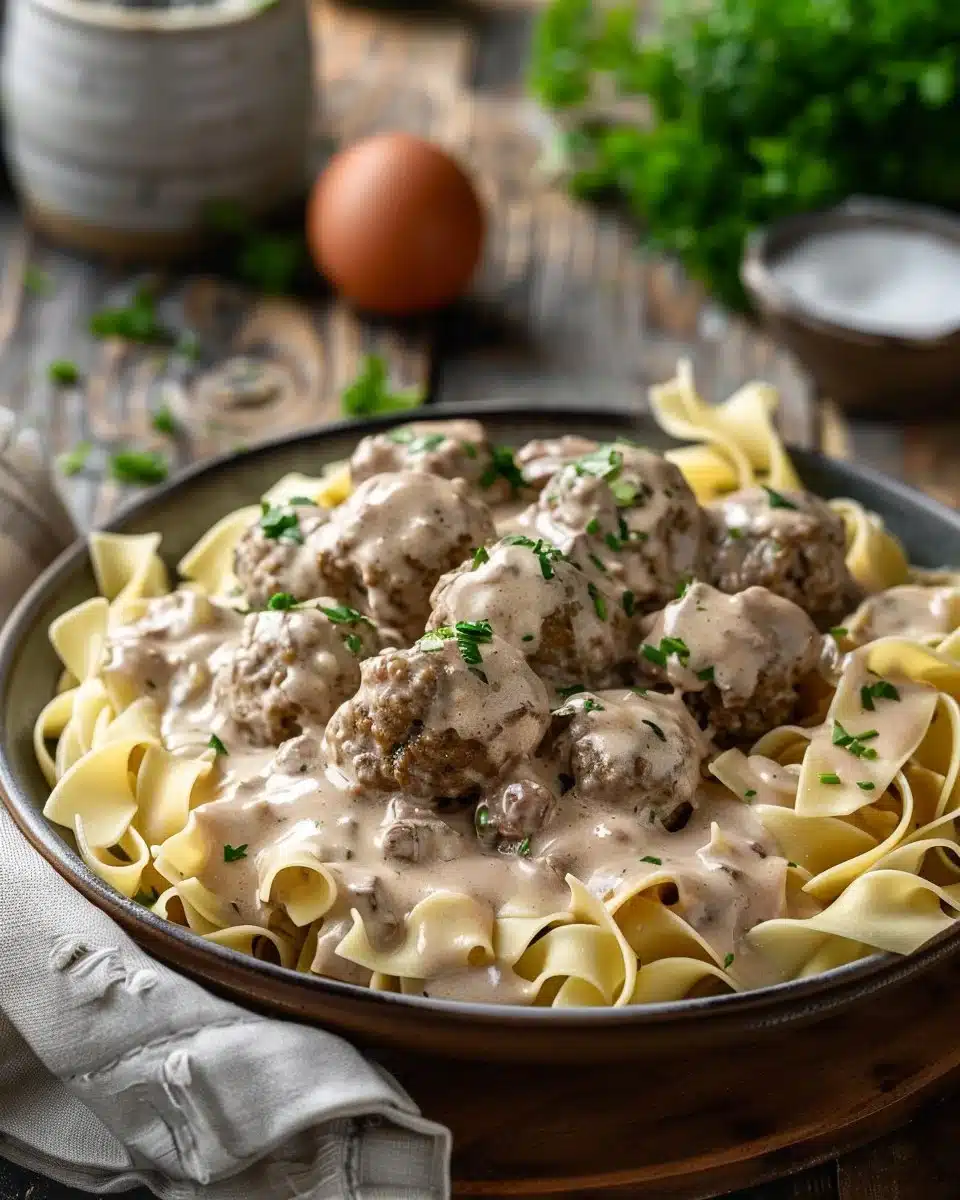 Meatball Stroganoff