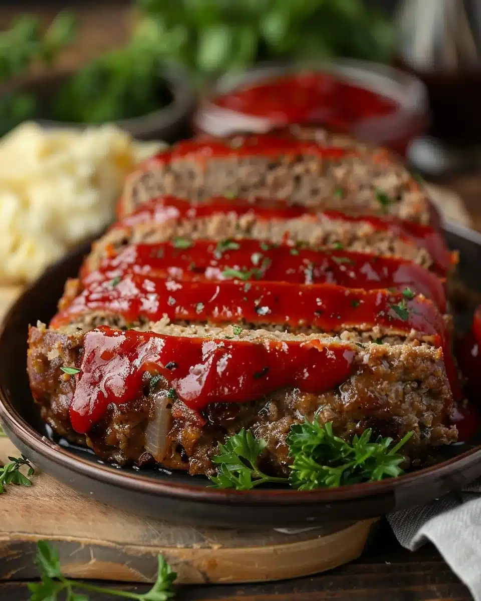 Meatloaf with Brown Sugar Topping