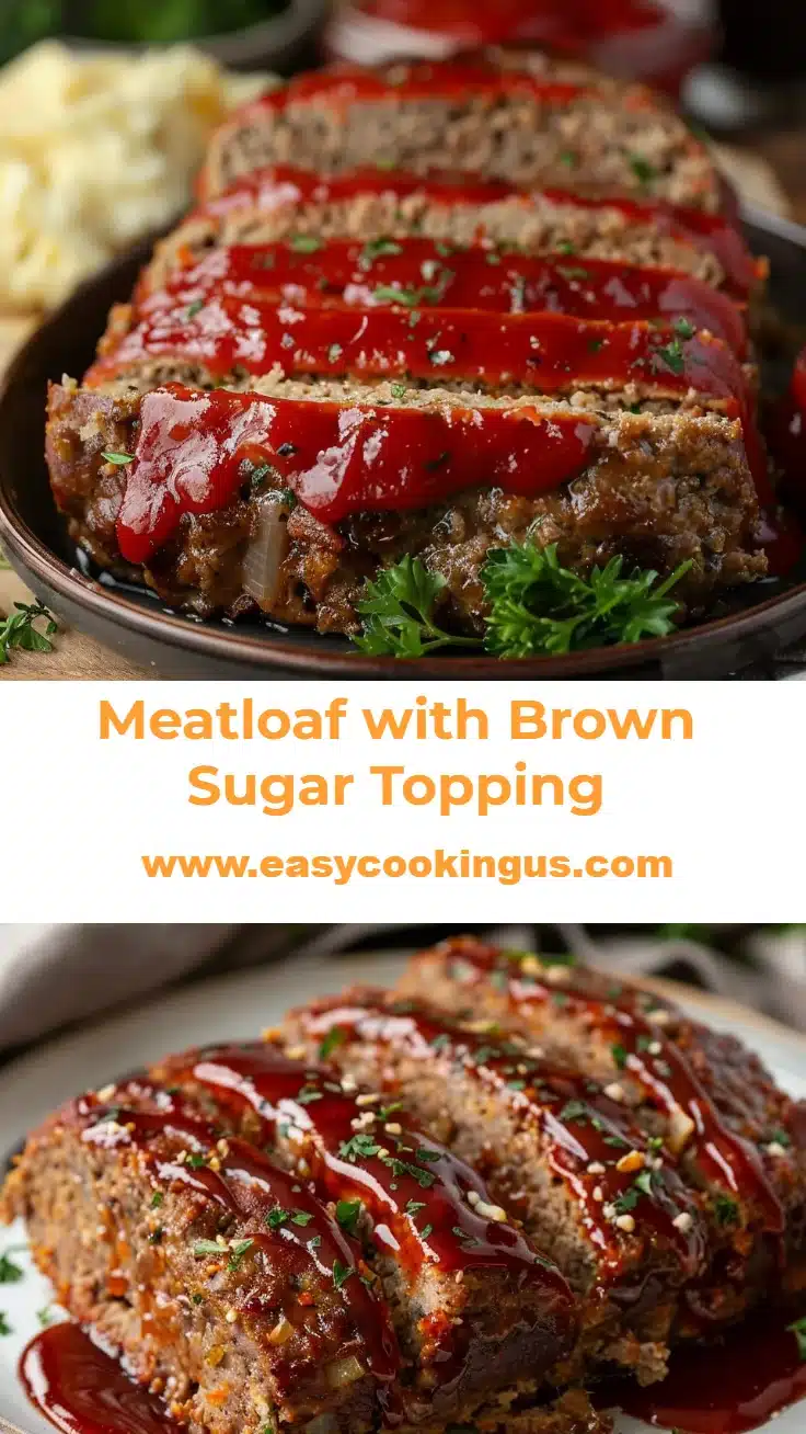 Meatloaf with Brown Sugar Topping