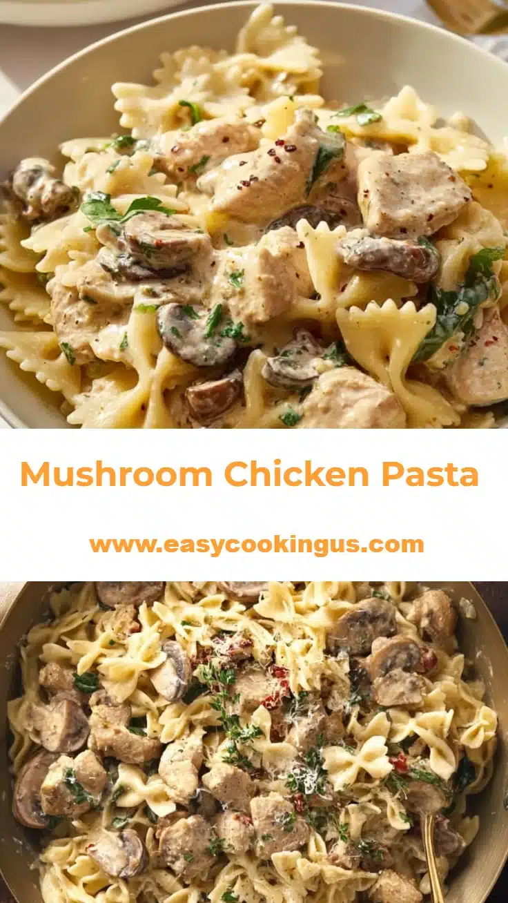Mushroom Chicken Pasta