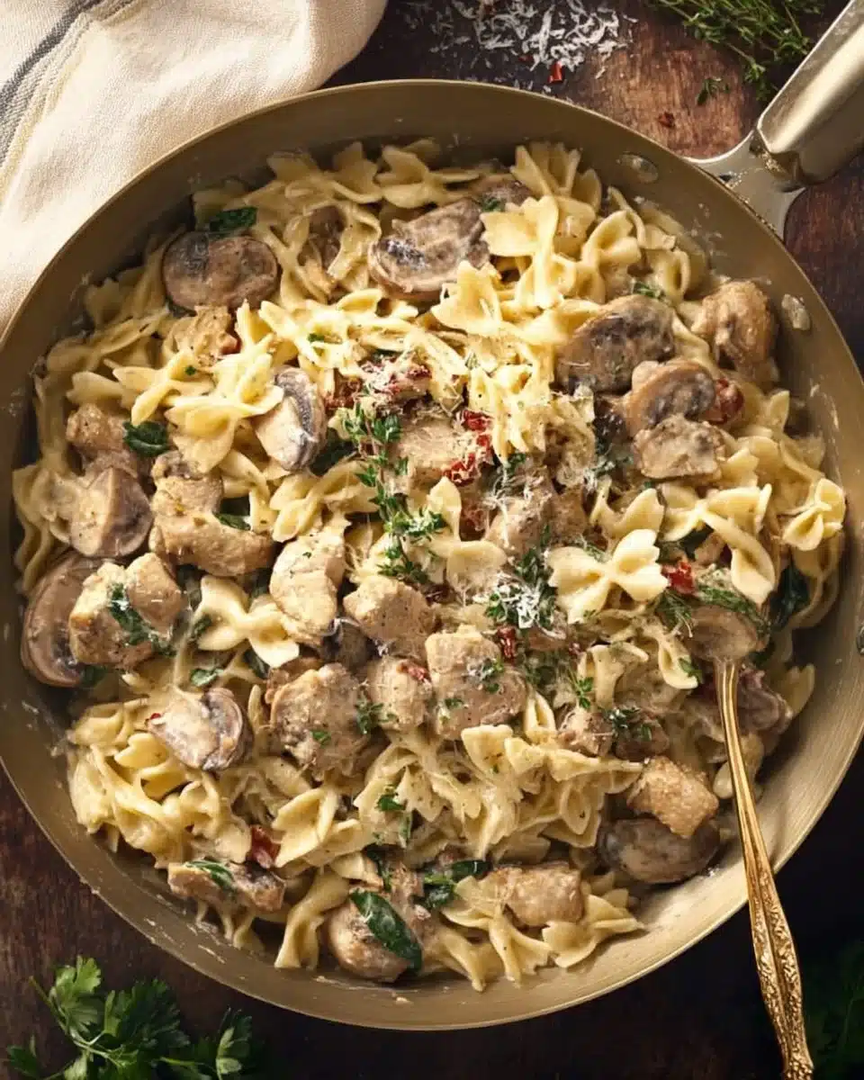 Mushroom Chicken Pasta