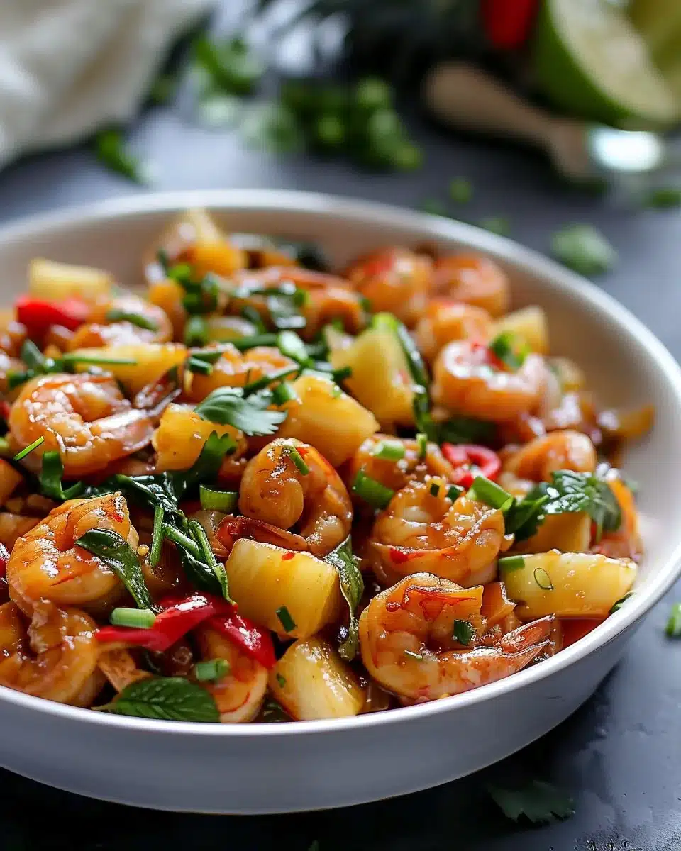 Pineapple Shrimp Stir Fry