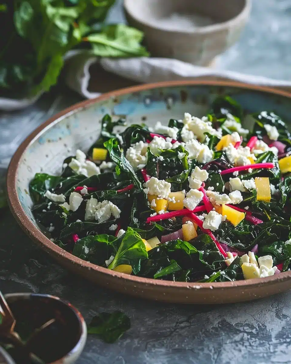 Rainbow Swiss Chard with Feta