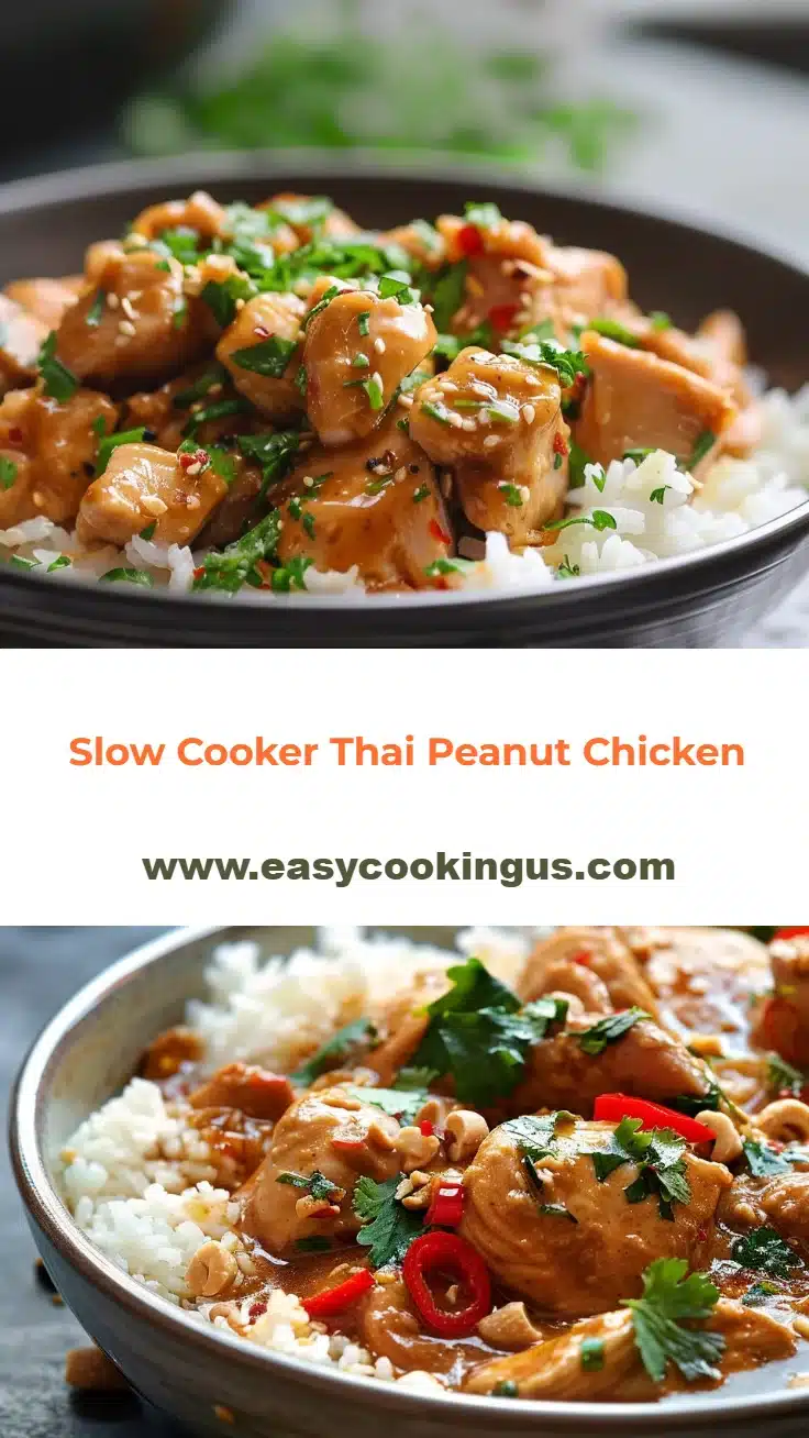 Slow Cooker Thai Peanut Chicken