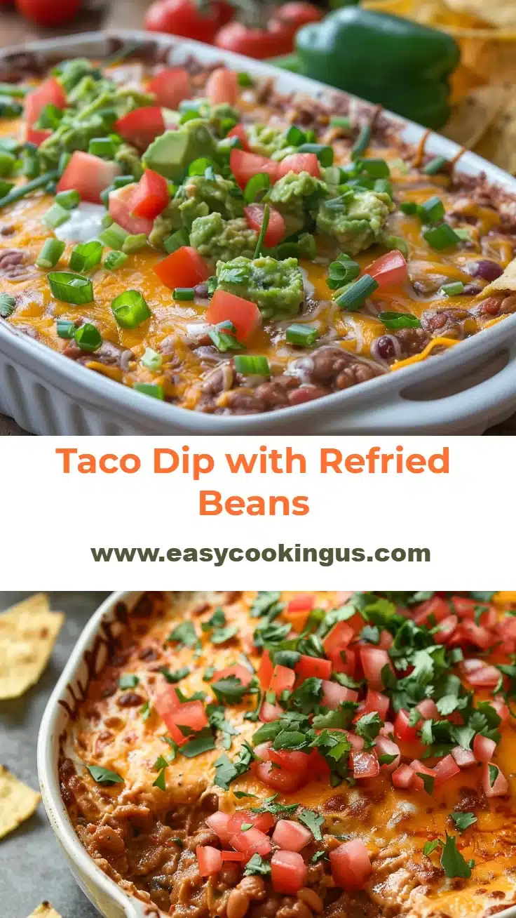 Taco Dip with Refried Beans