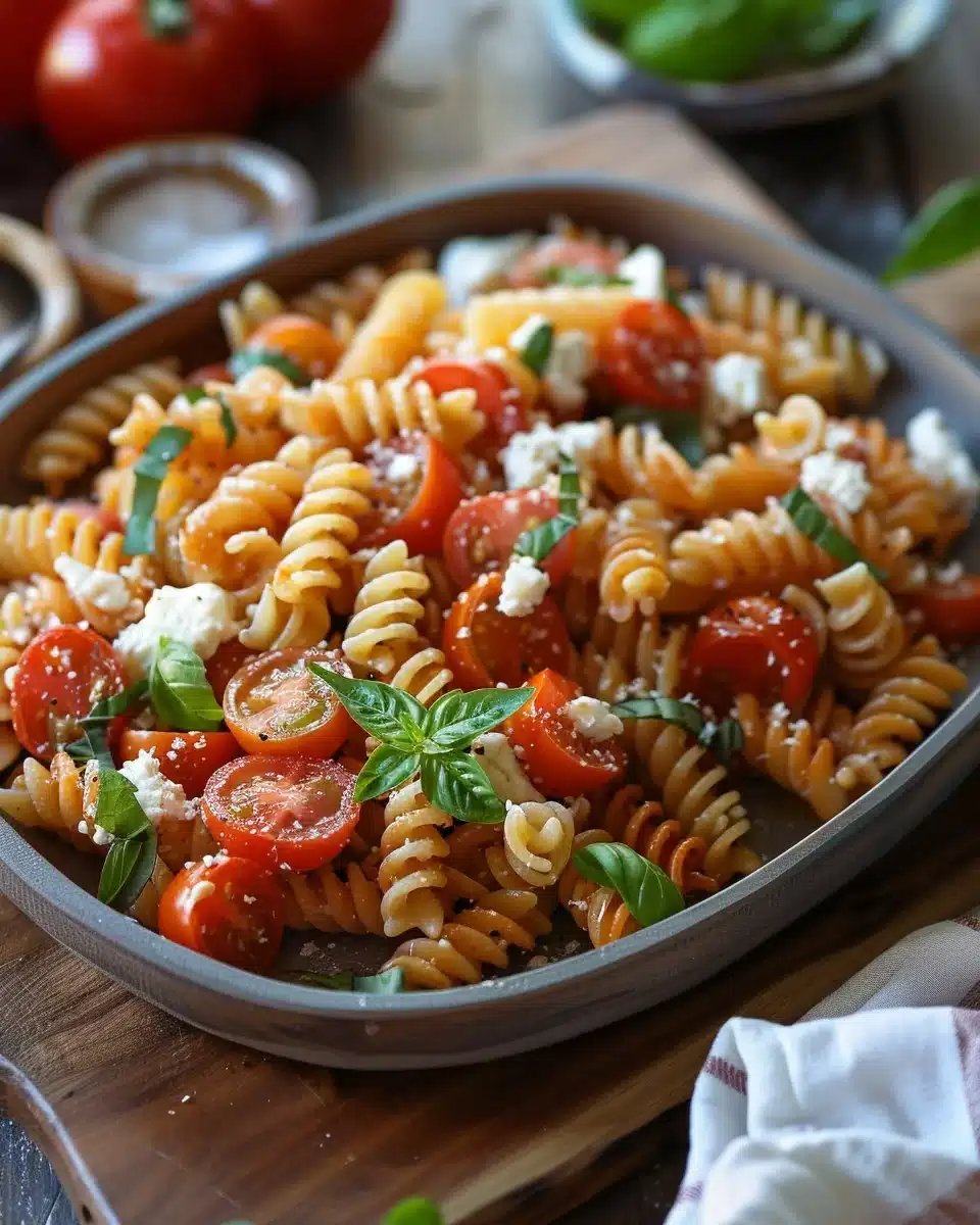 Tomato Goat Cheese Pasta
