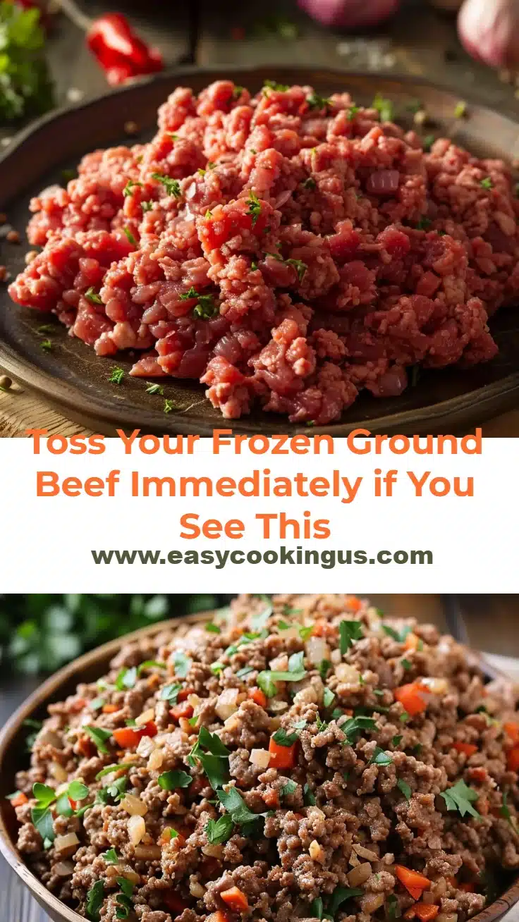 Toss Your Frozen Ground Beef Immediately if You See This