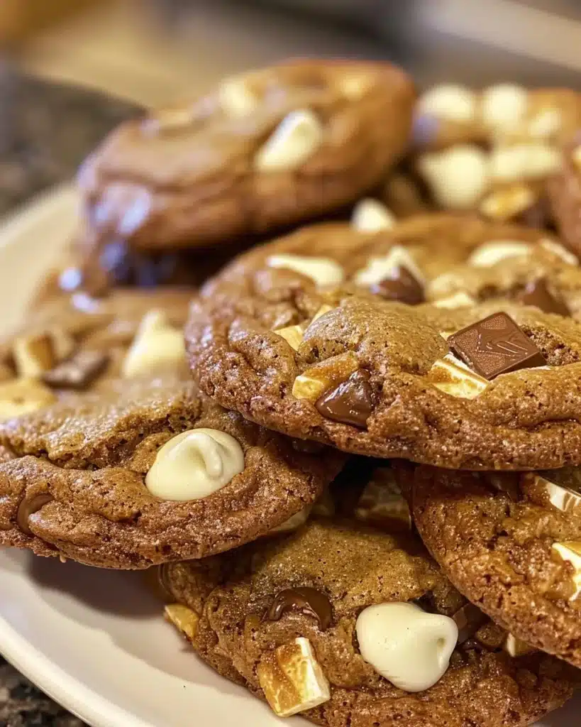 Inside Out Chocolate Chip Cookies with gooey chocolate filling