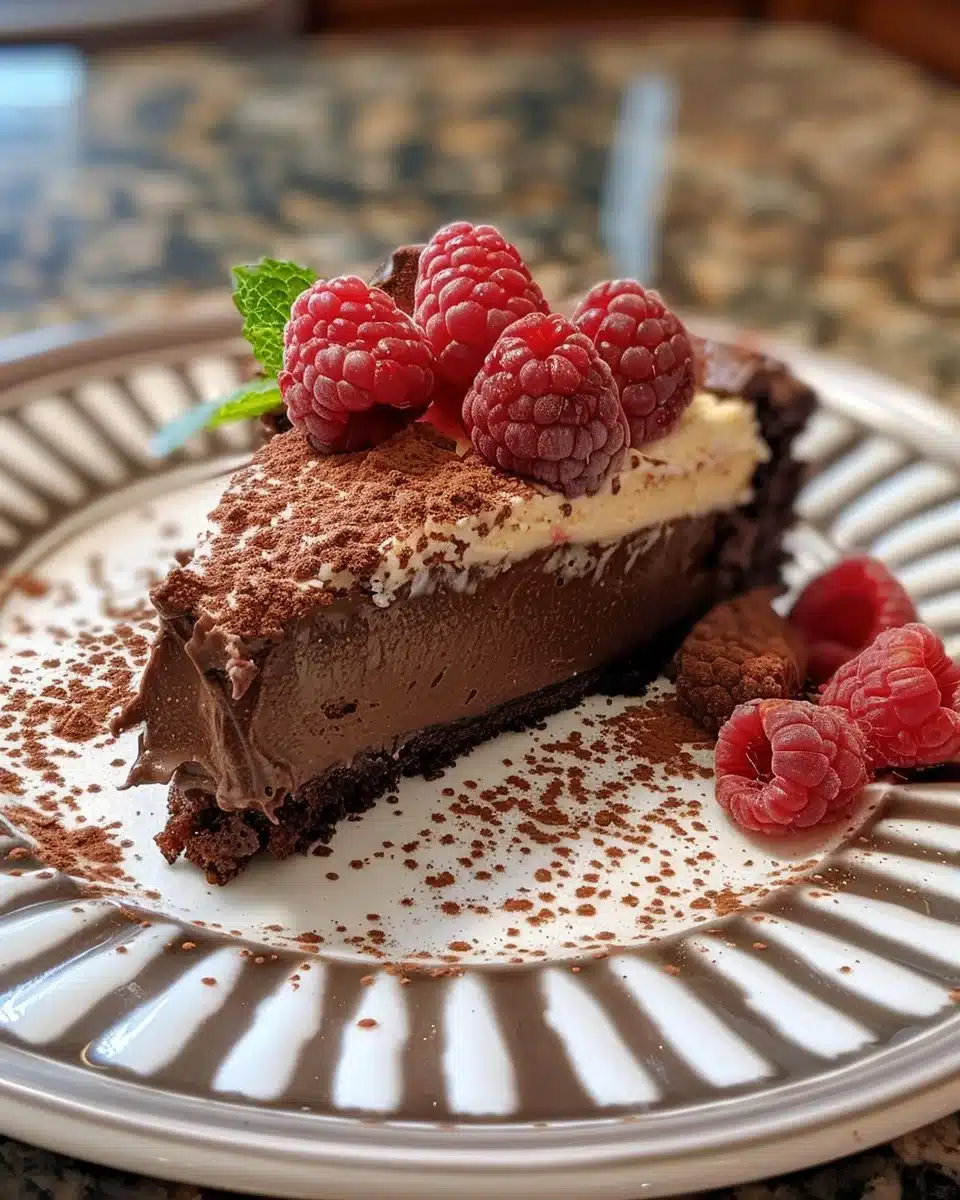 Delicious brownies à la mode served with ice cream on a plate
