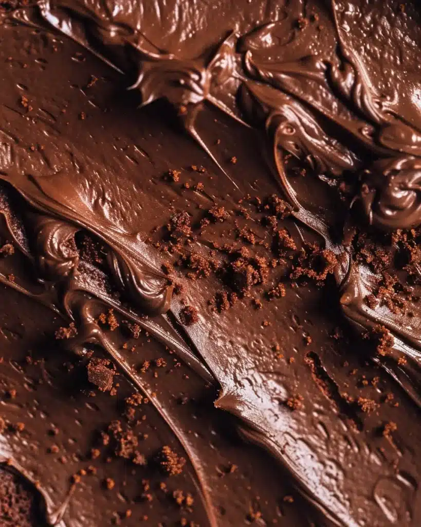 Delicious chocolate layer cake with rich frosting and decorative toppings.