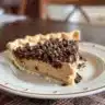Dark Chocolate Chess Pie with rich chocolate filling in a flaky crust