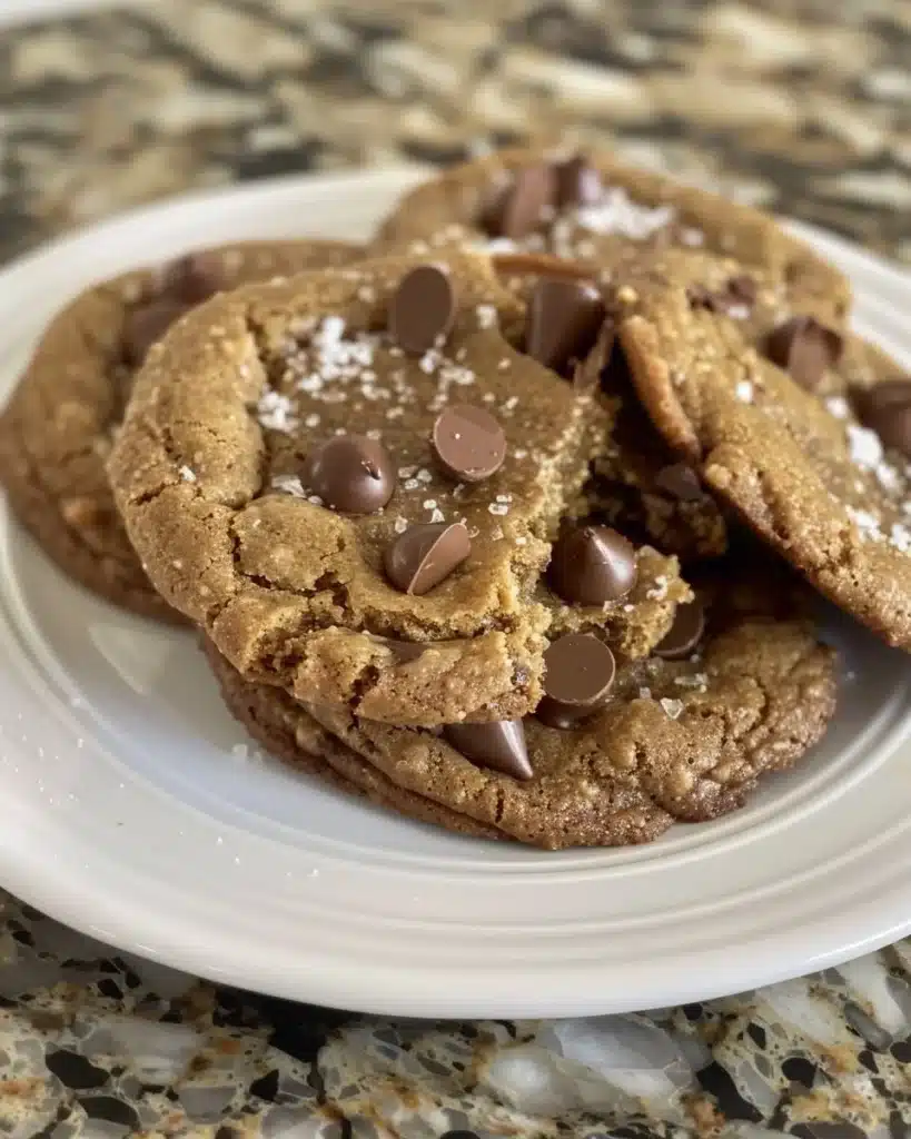 Homemade easy lace cookies on a platter, delicious and crispy.