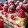 Lemon Raspberry Swirl Bars dessert with vibrant colors and a delicious swirled topping