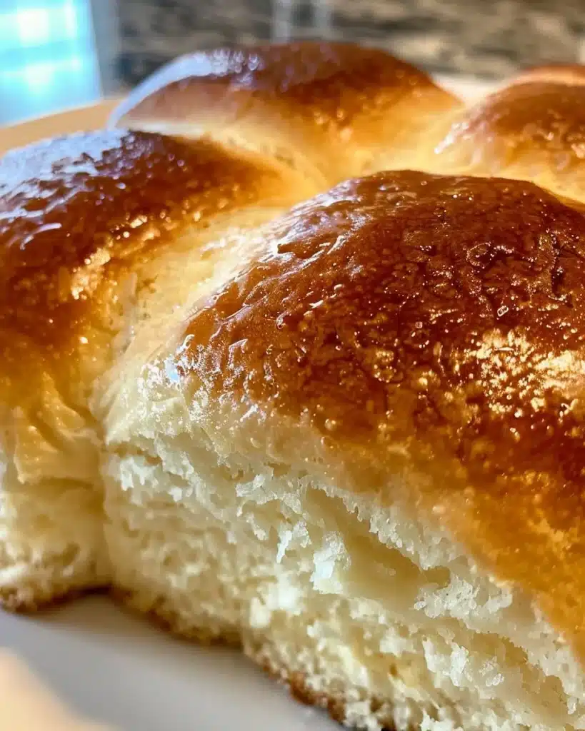 Freshly baked billion dollar buttery biscuits served on a plate