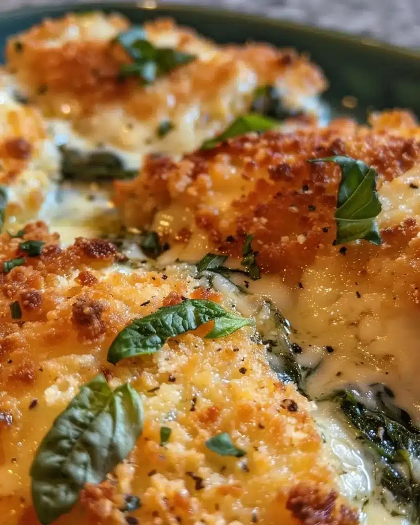 Plate of Chicken Florentine Meatballs served with spinach and cheese