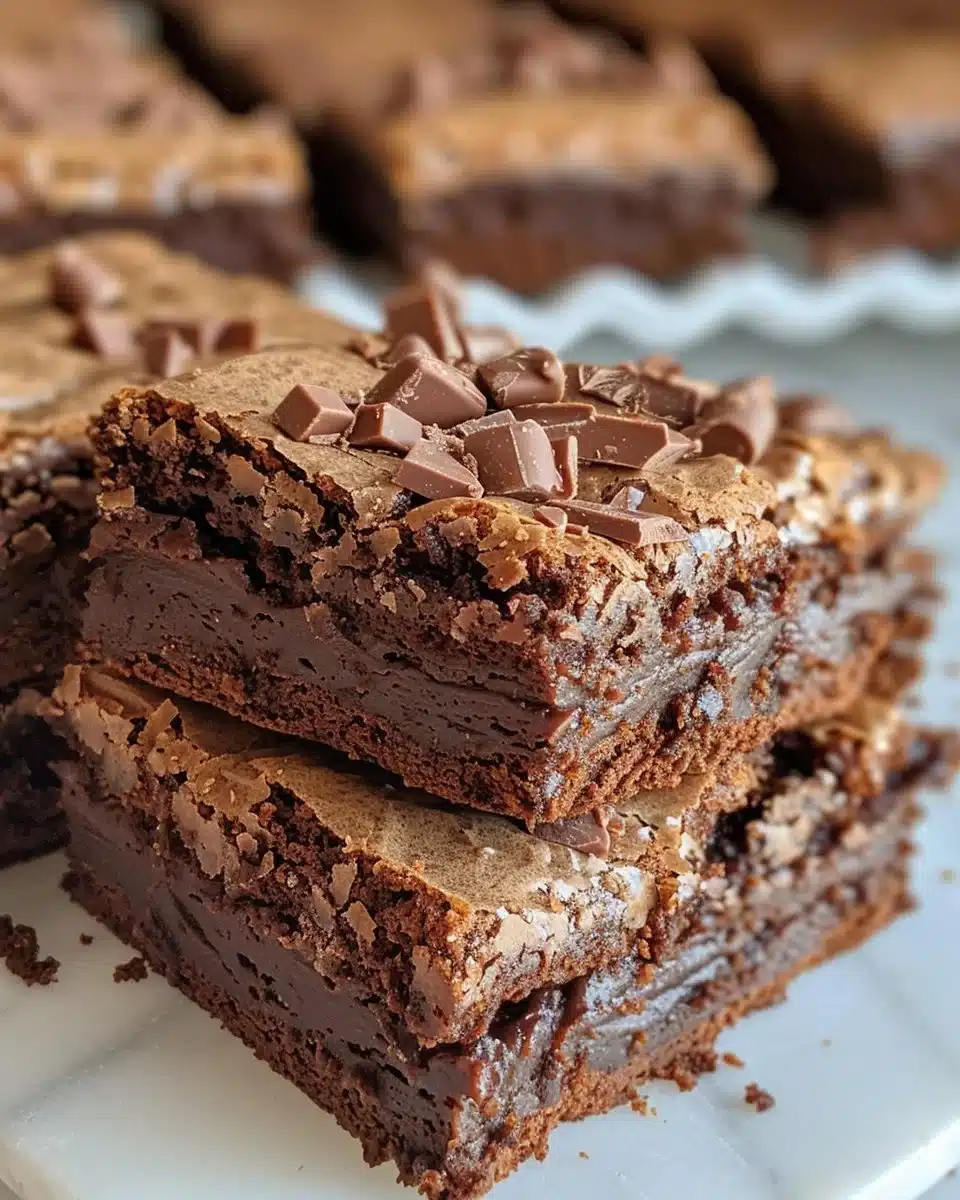 Delicious cocoa powder brownies baked to perfection