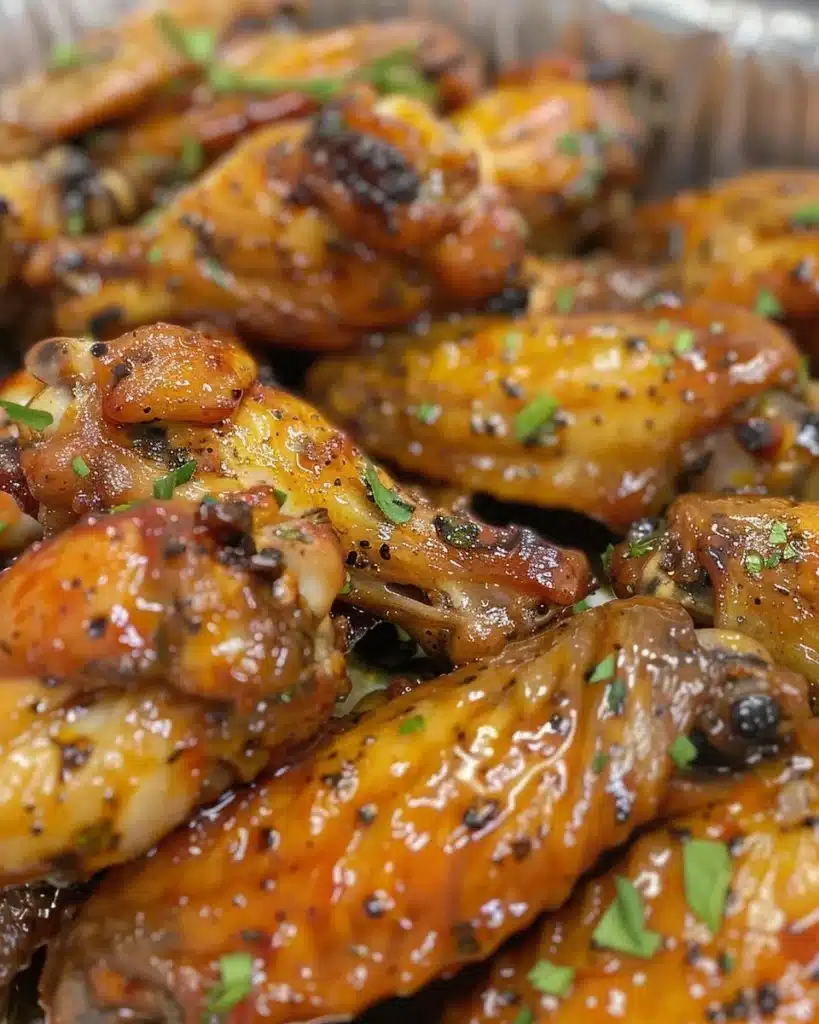 Crispy air fryer chicken wings served with dipping sauce