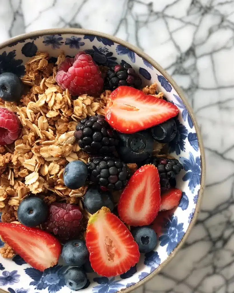 Healthy mixed berry streusel bars topped with crumbly streusel topping