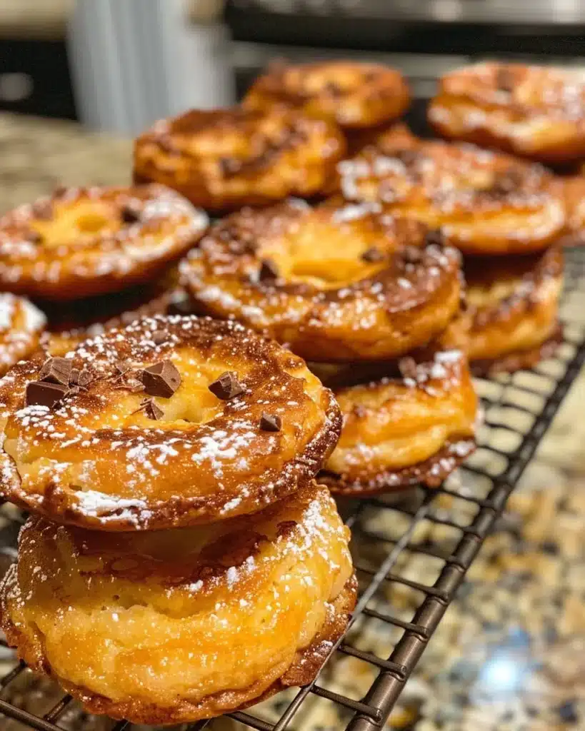 Delicious lace cookies stacked on a plate, showcasing their delicate texture.