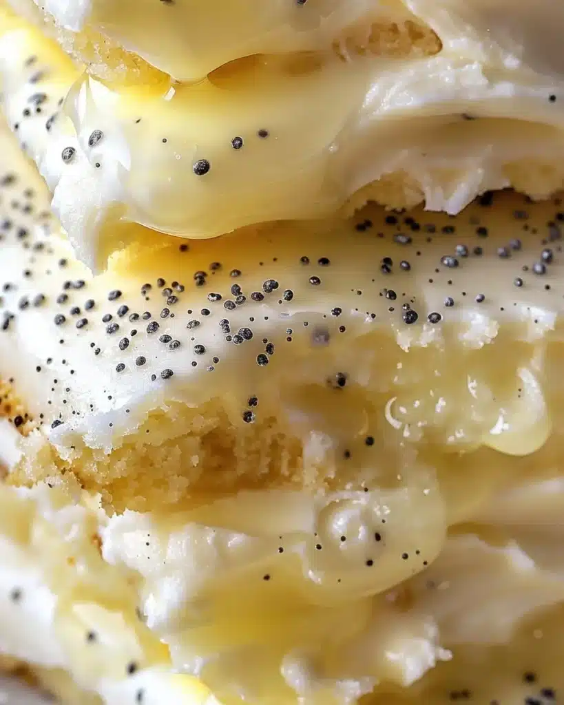 Freshly baked lemon poppy seed cookies on a plate