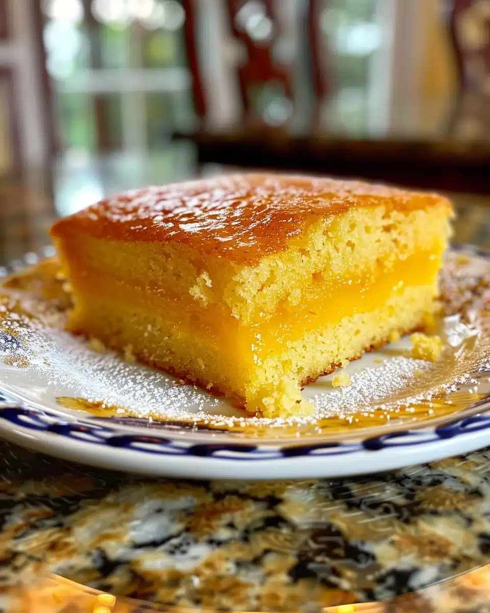 Delicious Mango Lassi Cake decorated with mango slices and whipped cream