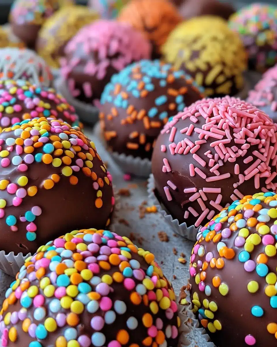 Mini Egg Brownies topped with colorful chocolate mini eggs