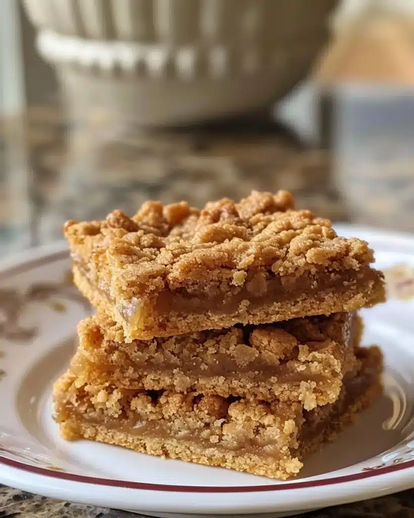 Delicious homemade Oatmeal Cream Pie Bars with creamy filling