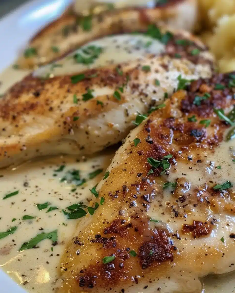 Delicious Ranch Chicken topped with savory gravy