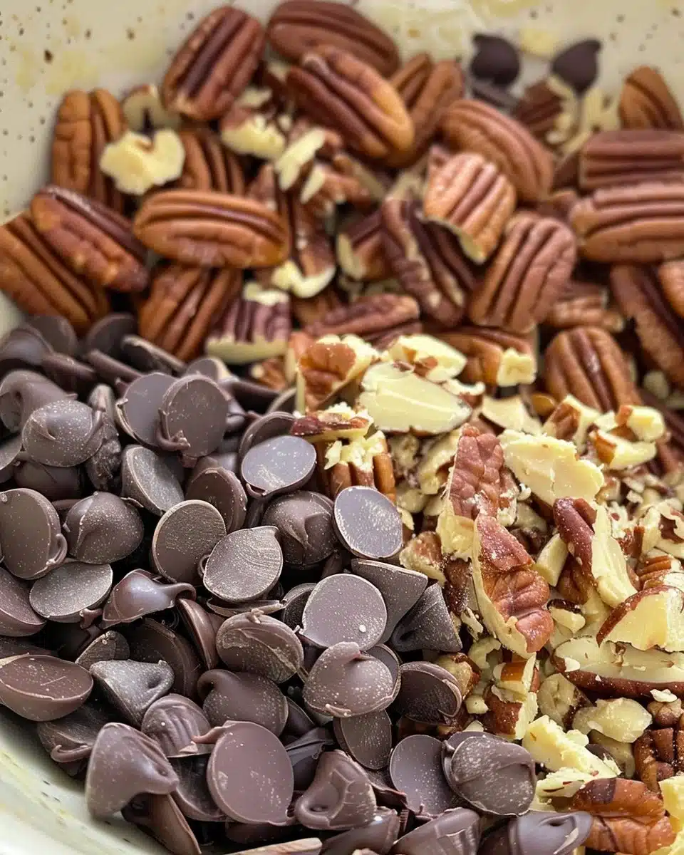 Delicious homemade simple fudge on a plate with chocolate sprinkles.
