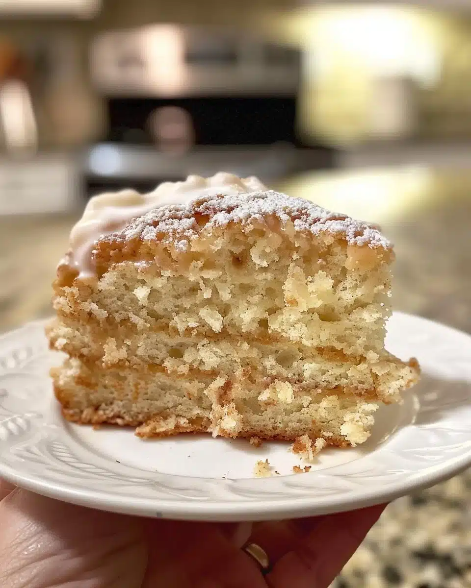 Baked maple glazed donuts with a sweet icing on a plate