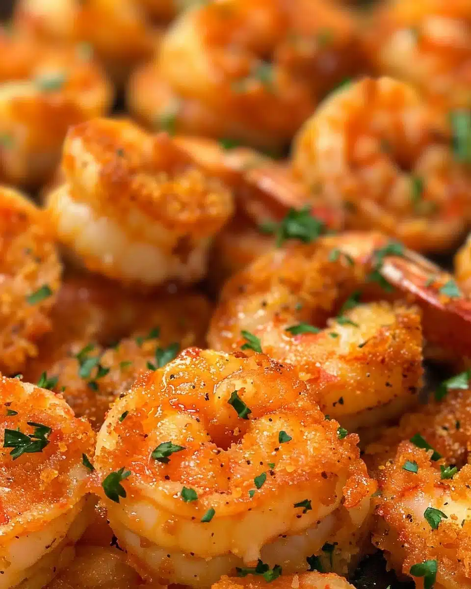 Delicious plate of spicy Buffalo Shrimp served with dipping sauce