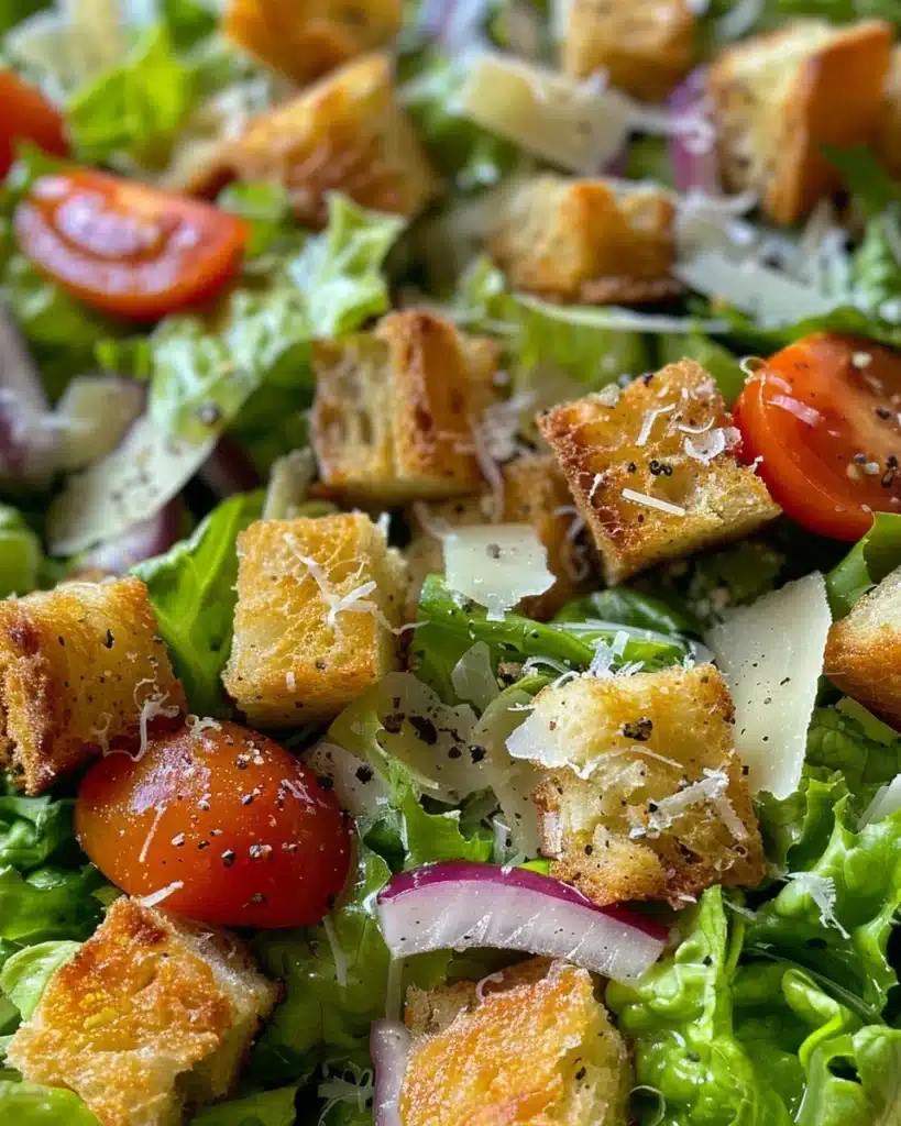 Delicious Olive Garden Salad with fresh ingredients and Italian dressing.