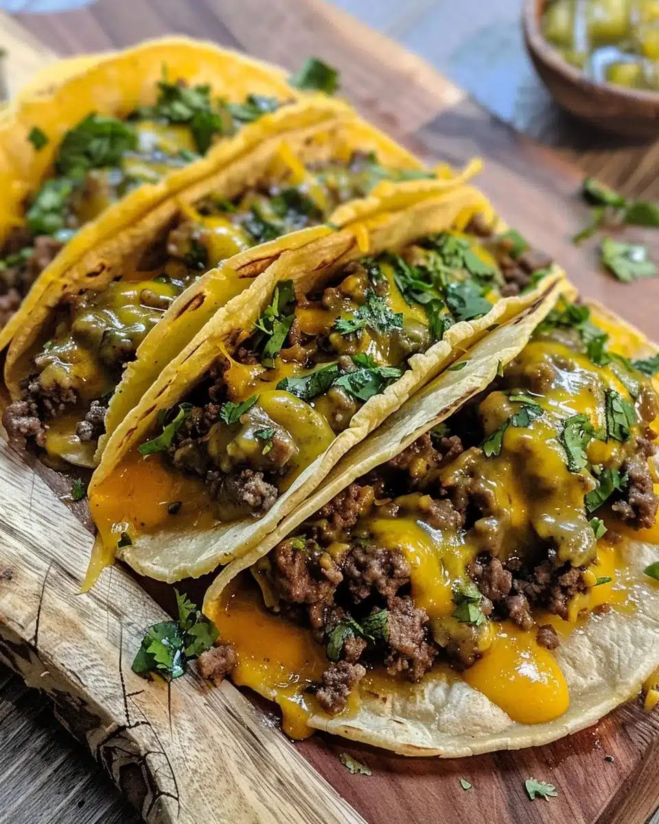 Delicious Blackstone cheeseburger quesadilla with melted cheese and toppings
