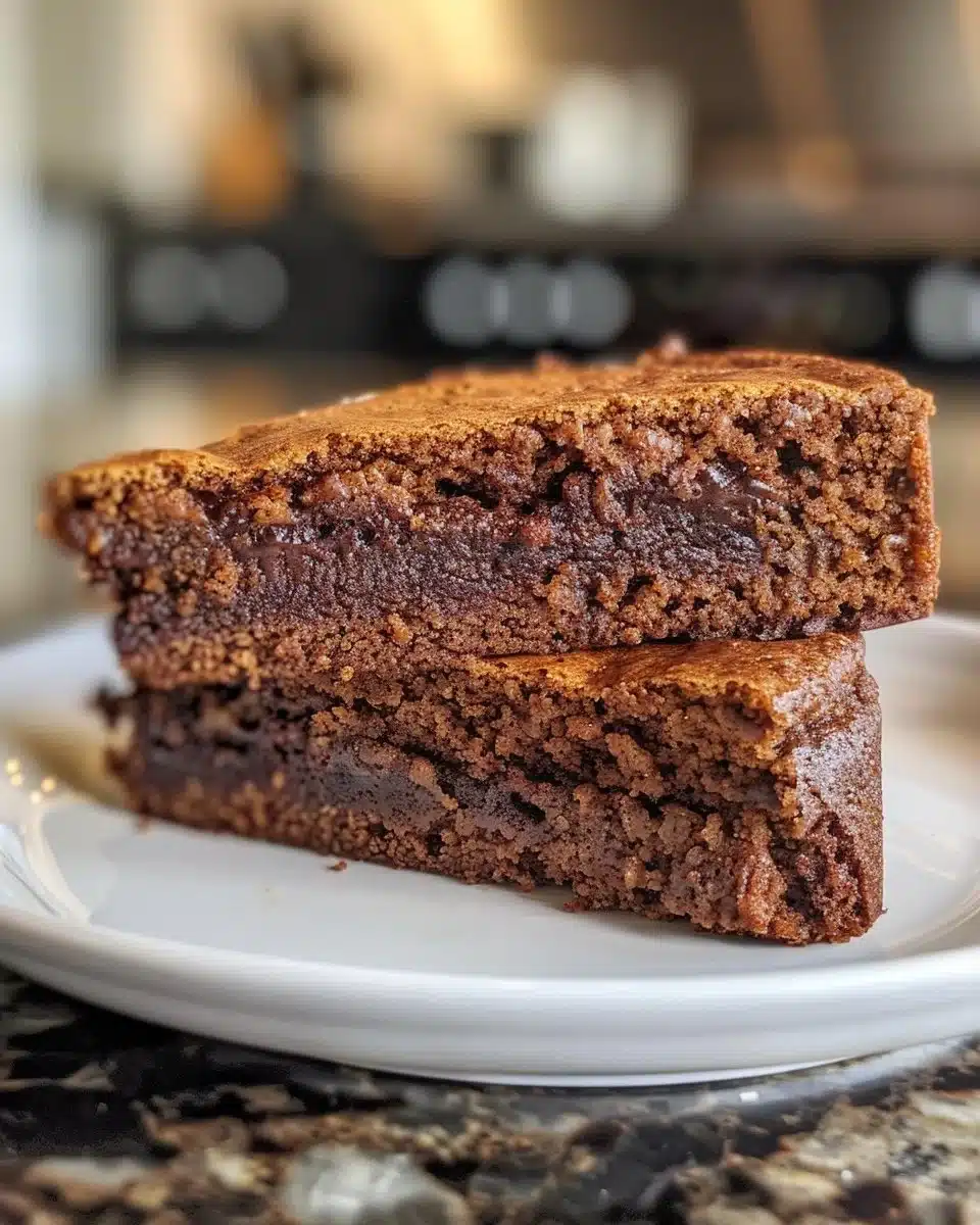 Delicious brown butter brookies with a rich, gooey center and chocolate chunks.