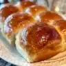 Freshly baked chocolate croissants with rich chocolate filling and flaky pastry