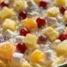 Classic fruit salad with assorted colorful fruits in a bowl