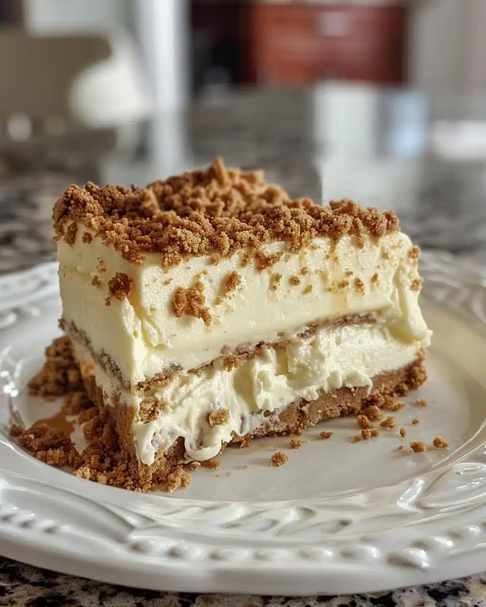 Delicious Crème Brûlée Cheesecake with a caramelized sugar top and creamy filling.