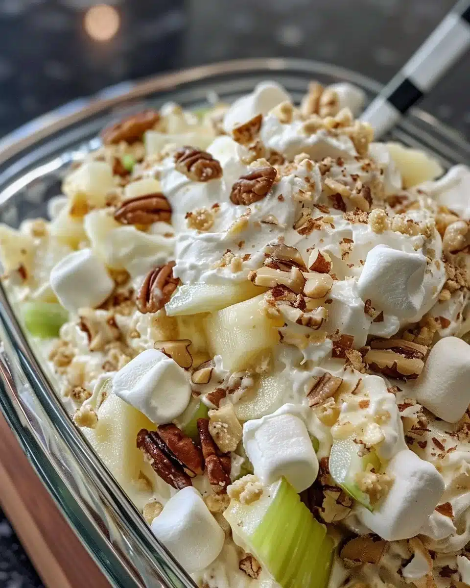 Crisp fruit salad with a variety of fresh fruits in a vibrant bowl.